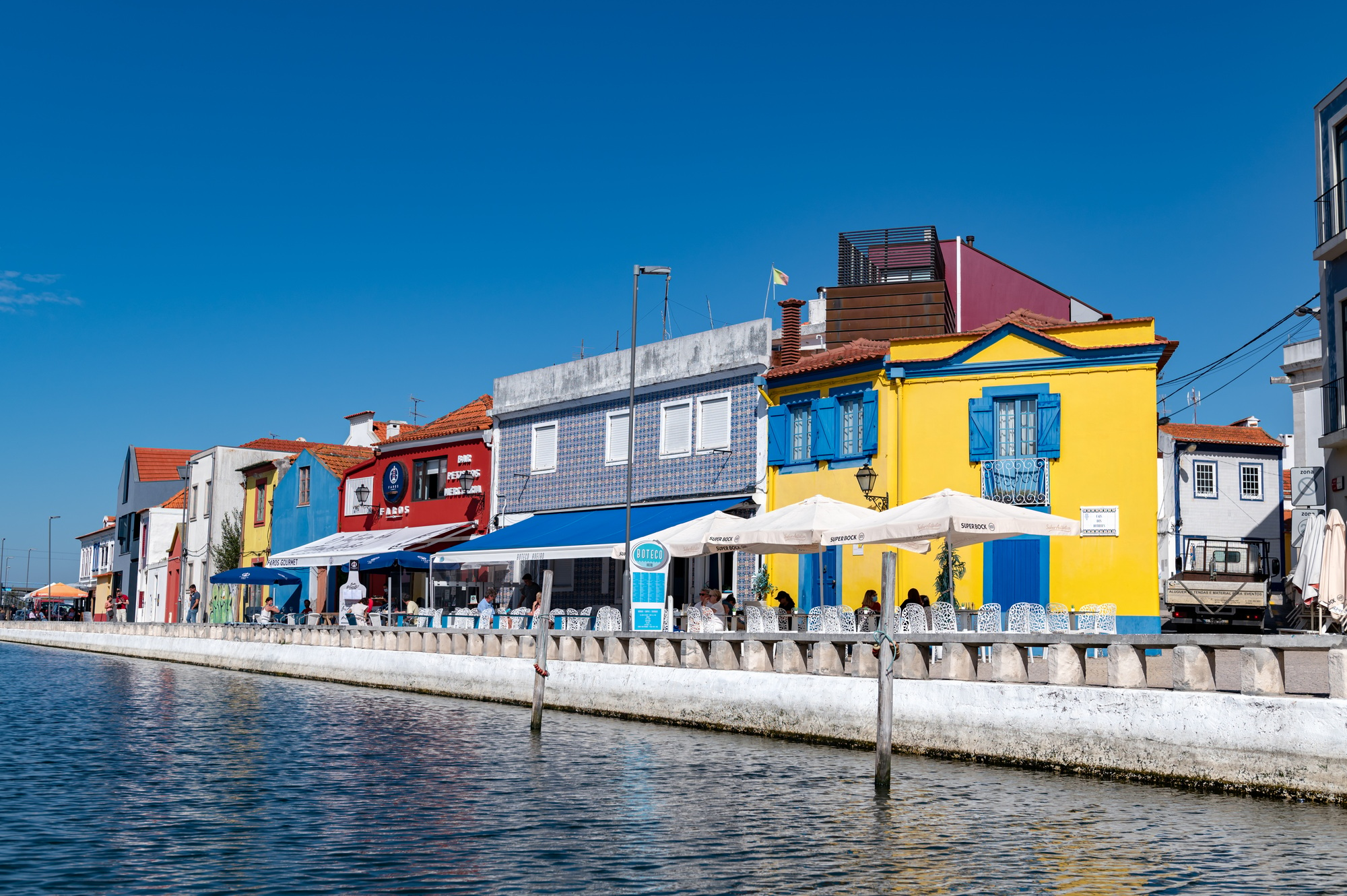 Aveiro city centre in autumn