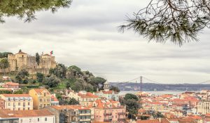 The Castle of St. George in Lisbon, Portugal.