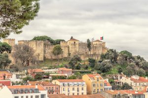 The Castle of St. George in Lisbon, Portugal.